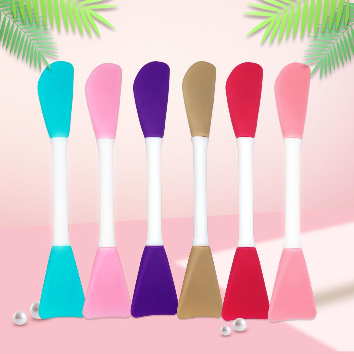 5PCS Silicone Scrubber Set, Lip & Face Cleansing Brush and 2PCS Exfoliating Face Brush for Men & Women