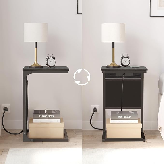 TUTOTAK C Shaped End Table