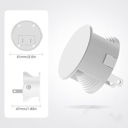 Briignite Night Light [2 Pack], Night Lights Plug Into Wall, 3 Adjustable Brightness Levels, Dusk to Dawn Sensor, Soft Amber Glow, Ideal Night Light for Kids, Bedroom, Bathroom, Hallway, Nursery