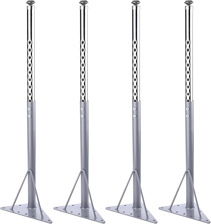 KAZAKA Adjustable Table Legs, 20-30 inch