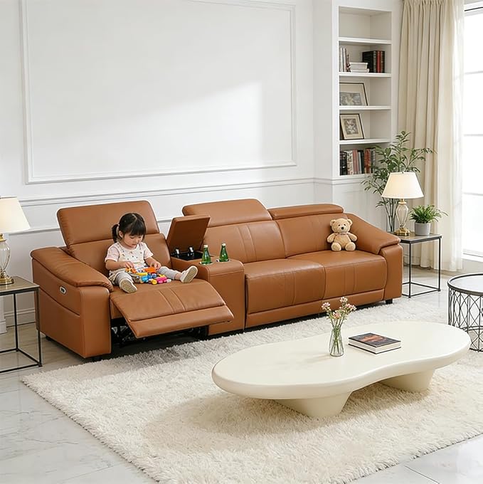 Power Recliner Sofa Set, Reclining Sectional Sofa Couch