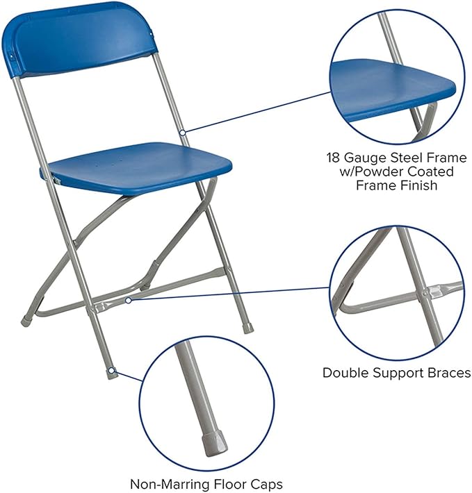 Flash Furniture Hercules Series Plastic Folding Chairs