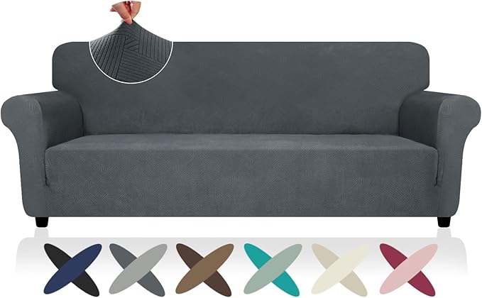 ZNSAYOTX Oversized Super Stretch Couch Cover, New Striped Sofa Covers