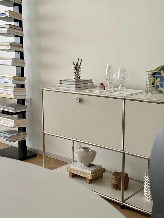 Modern Storage Cabinet Sideboard Versatile Free-Standing Organizer Cabinets
