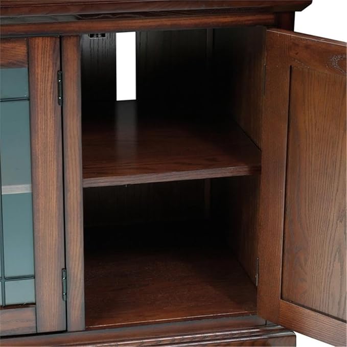 Leick Home 80360 Leaded Glass TV Stand
