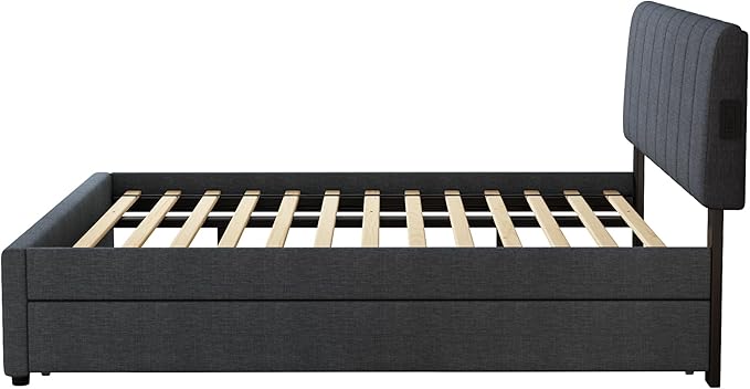 Queen Size Upholstered Platform Bed