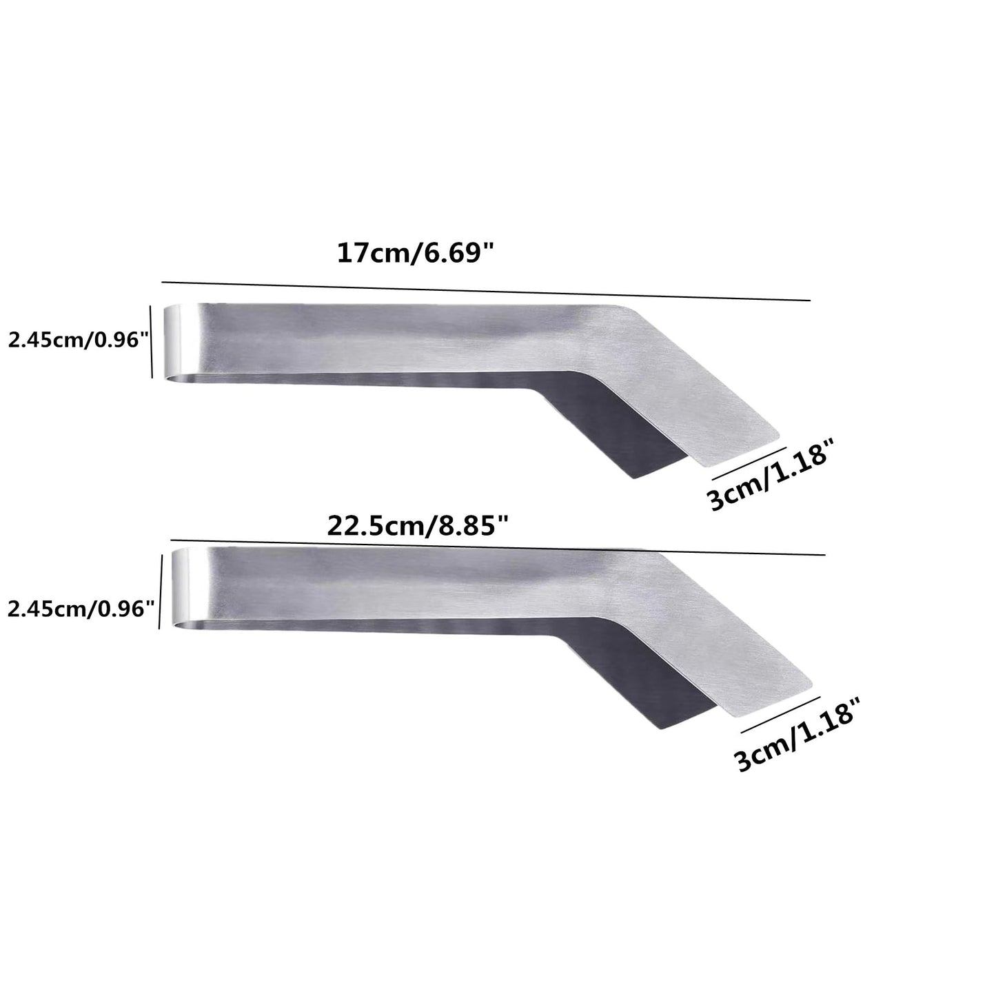 alblinsy 2 Pcs Seedling Transplanting Tongs, 6.7/8.7 inch Stainless Steel Gardening Remove Seedling Starters, Seedling Remove Pliers for Reducing Root Damage
