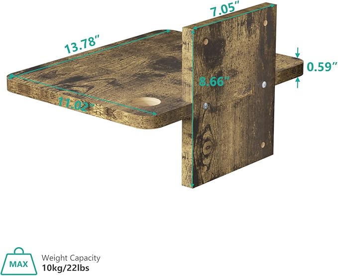 WALI Floating TV Shelf, 1 Tier Projector Shelf