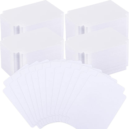 Lewtemi 450 Pcs Trading Card Dividers Page Dividers with Tabs Plastic Playing Sports MTG Card Separators with Side Labels for Games Sports(White)