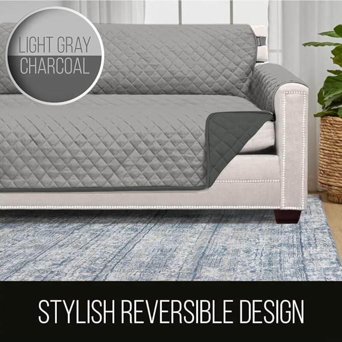 Sofa Shield® Couch Slip Covers for Dogs, Reversible Furniture Protector