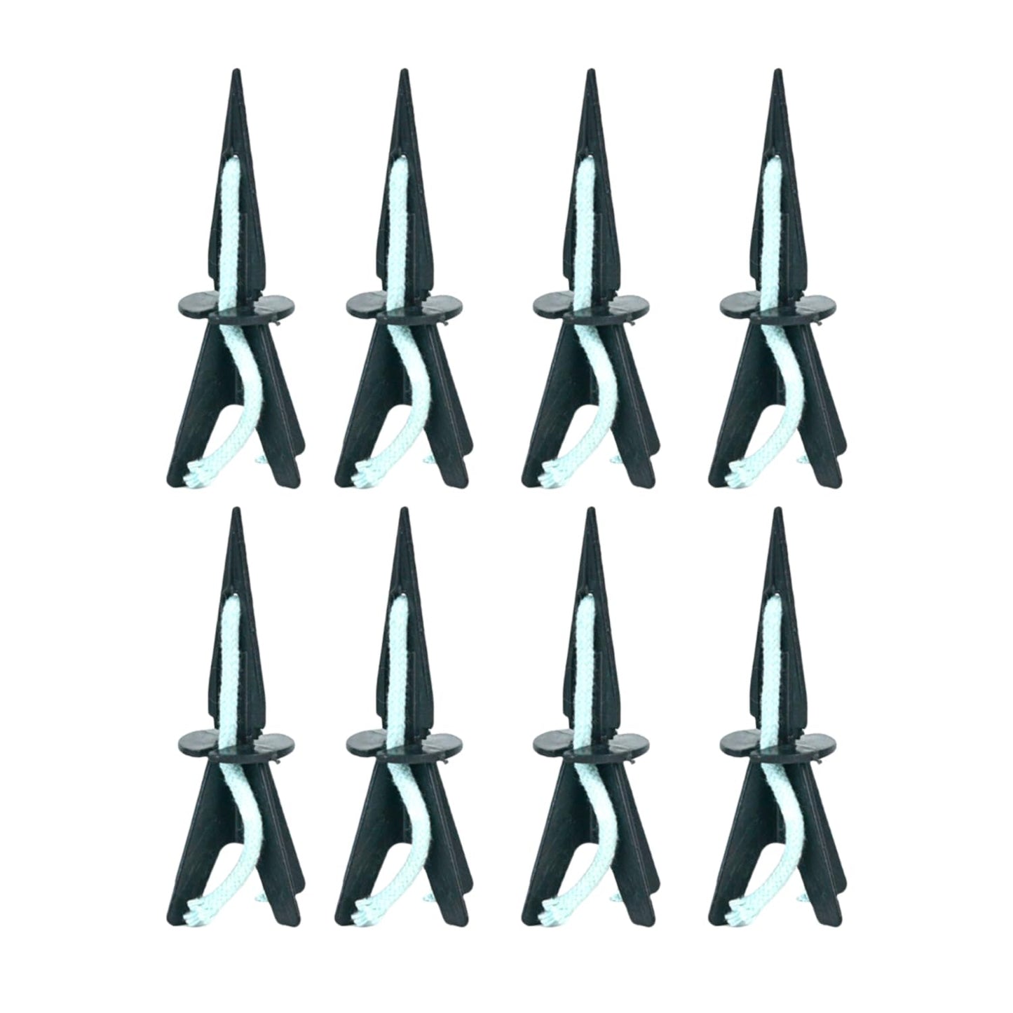 GreenShip 8 Pack Self Watering Planter Insert Watering Spikes, Watering Stakes with Wicking Rope, Plant Spikes for Indoor Outdoor Plants, Vacation Plant Watering Device for Planter Height 4.7" to 12"