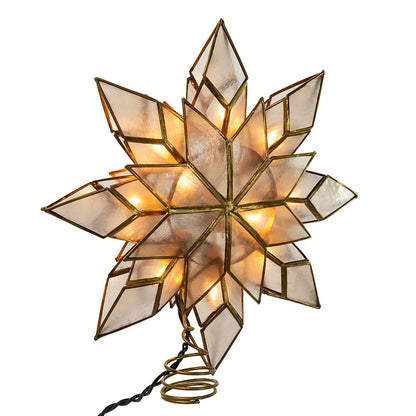 Kurt Adler UL 10L Capiz Clear Star Treetop