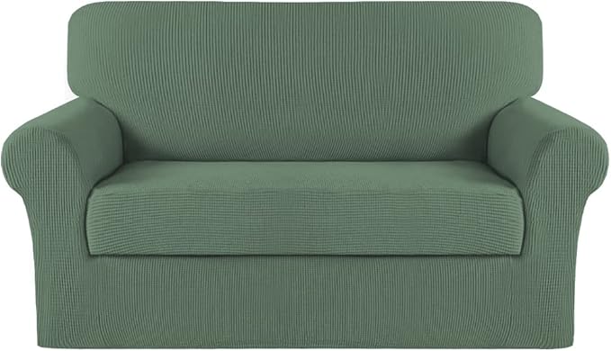 Turquoize Stretch Sofa Slipcover 2 Pieces Sofa Cover Couch Cover