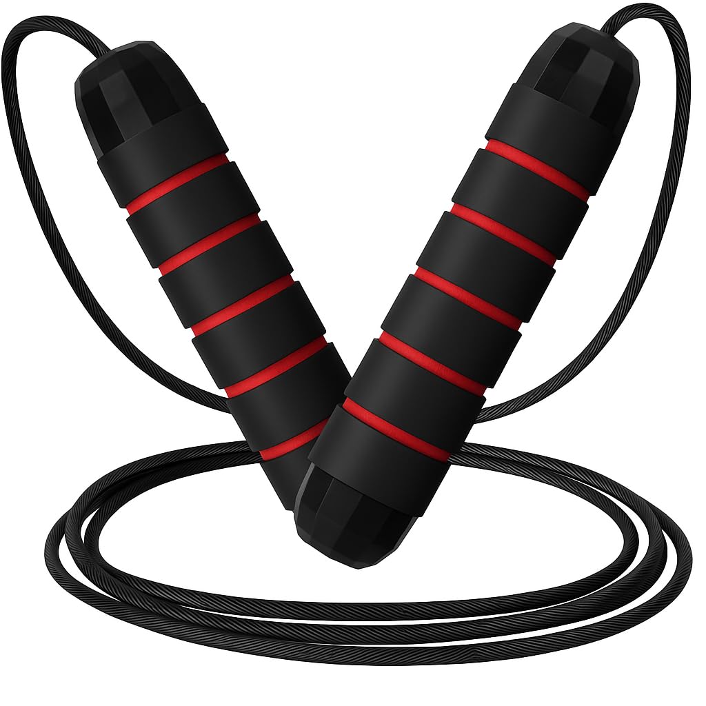 Limm Adjustable Jump Rope for Workout - All-Purpose Exercise Jump Rope Kids & Adults Love with Tangle-Free, Comfortable Foam Handles - Best Slimming, Cardio & Endurance Training