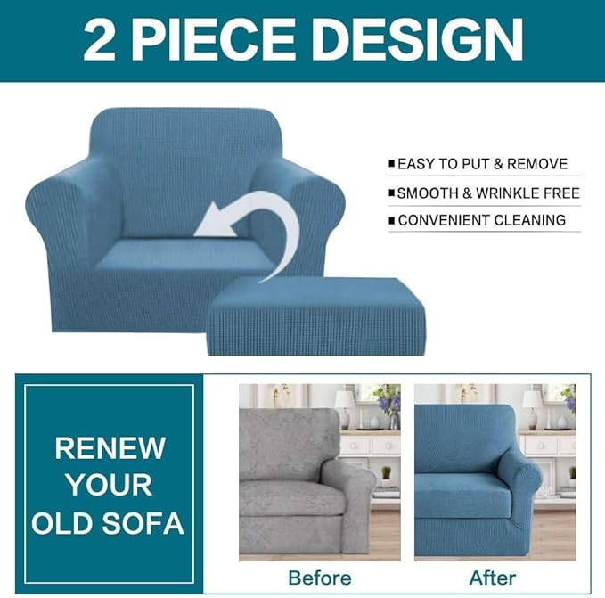 2 Piece Chair Covers Chair Slipcovers
