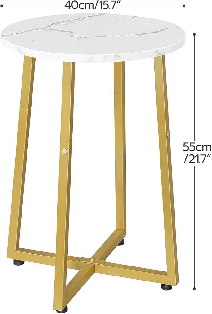 HOOBRO Side Table, Round End Accent Table