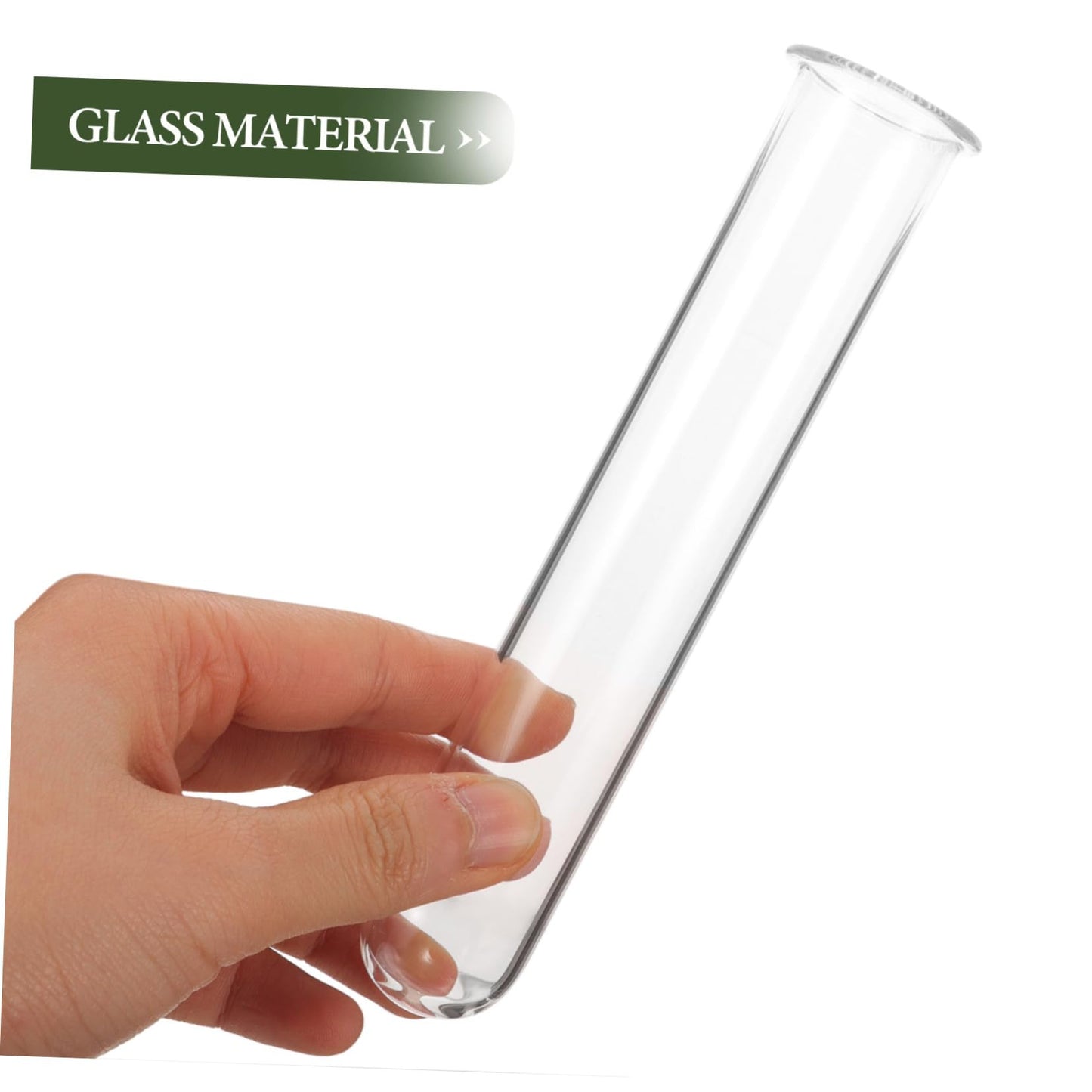 ifundom 4pcs Glass Test Tube Vase Flower Plant Decor for Hydroponic Water Tube Vase Terrarium Decor