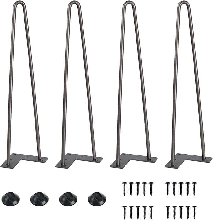 SMARTSTANDARD 16 Inch Heavy Duty Hairpin Furniture Legs, Metal Home DIY Projects