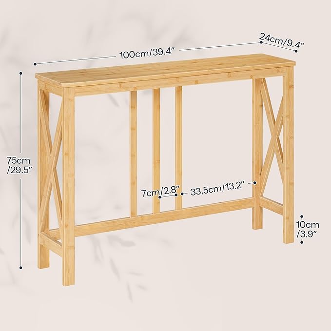 HOOBRO Narrow Console Table, Sofa Table