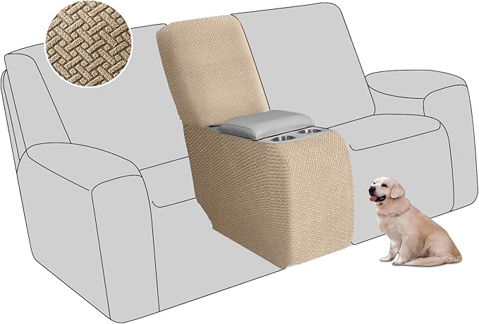 ALIECOM Recliner Sectional Couch Covers L Shape Stretch Corner Reclining