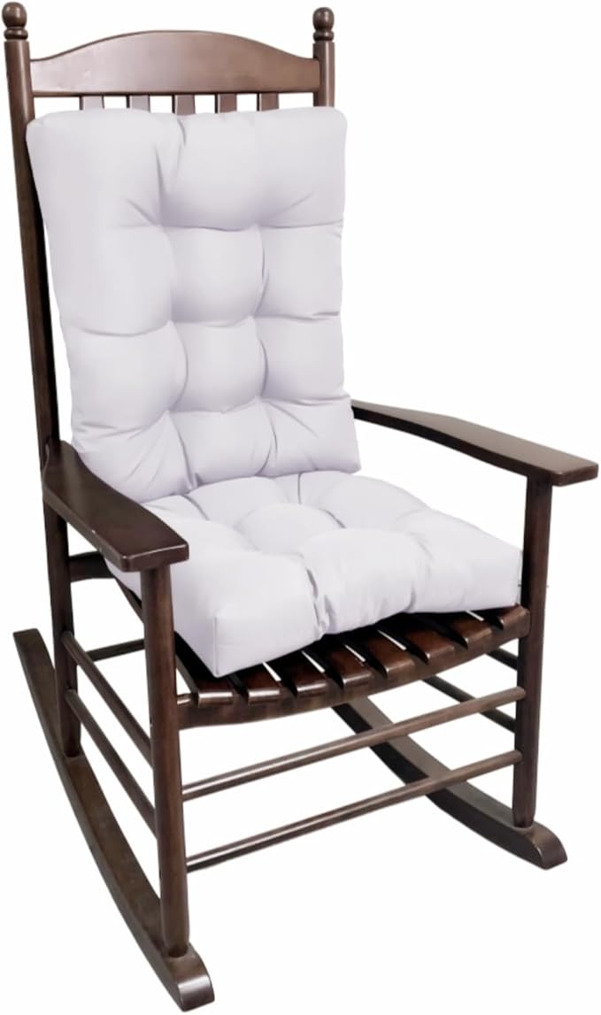 Chair Cushion Set for Rocking Chair, Rocking Chair Cushion, Overstuffed Seat