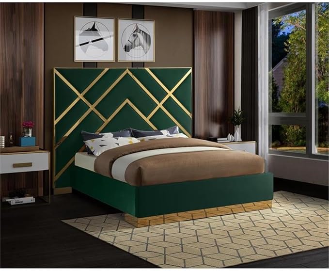 Meridian Furniture VectorGreen-Q Vector Collection Modern | Contemporary Velvet