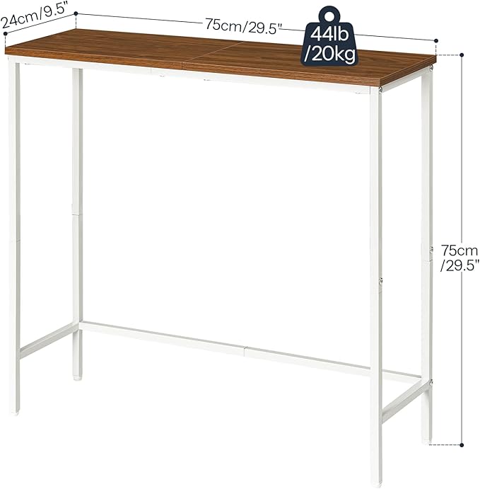 HOOBRO Narrow Console Table, 29.5" Small Entryway Table, Thin Sofa Table