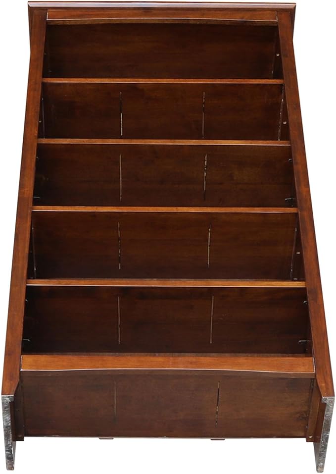 International Concepts, Solid Wood Bookcase 60" High, Adjustable Shelves