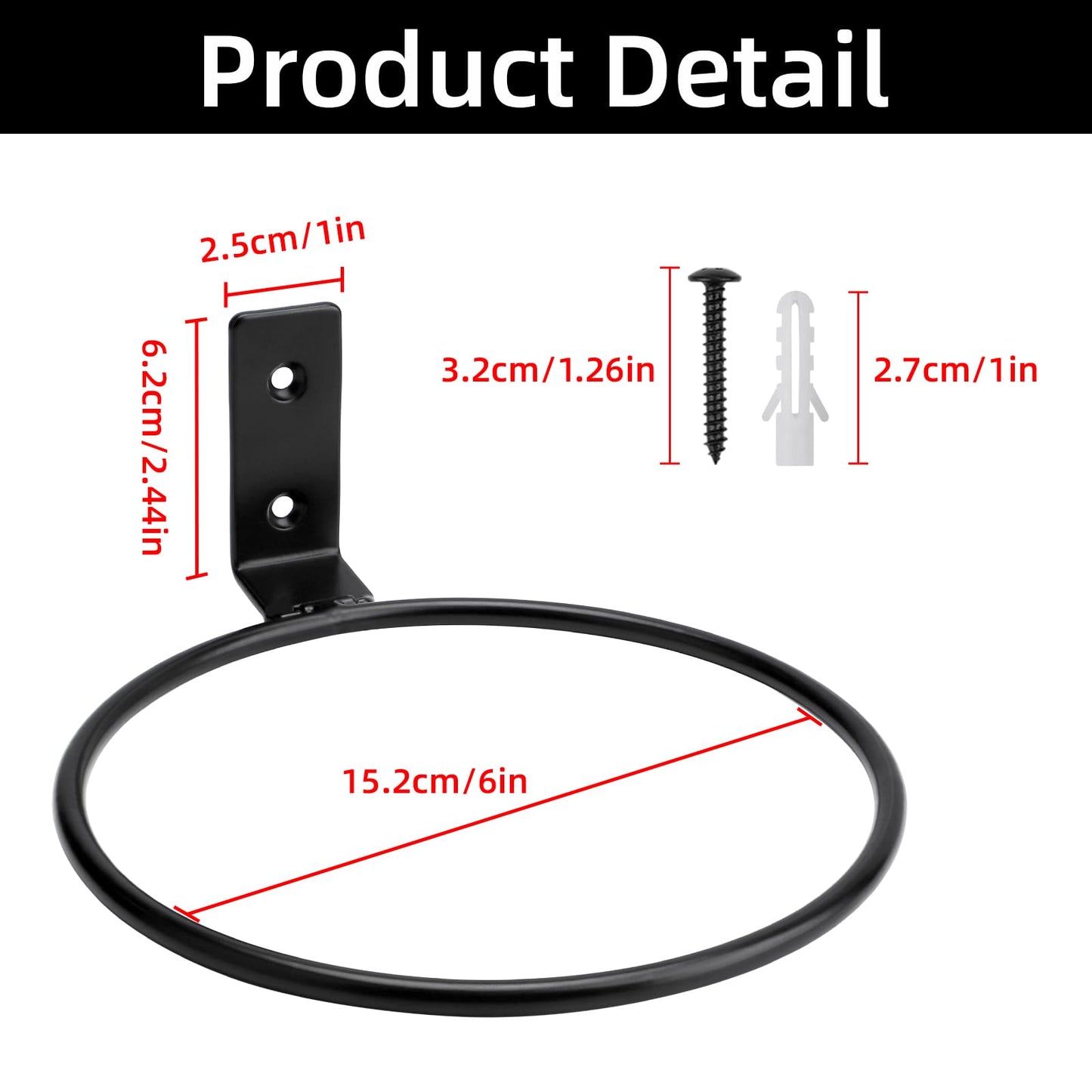GREANER 7 Inch Transparent Plastic Garden Pots, 6 Inch Black Plant Pot Holders, 15 PCS Clear Plant Pots with Drainage Holes, 6 PCS Wall Mounted Pot Hook Bracket for Balcony, Home, Garden, Yard