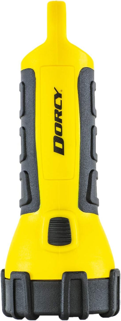 Dorcy 150 Lumen Floating Water Resistant LED Flashlight with Carabineer Clip, Yellow (41-2510)