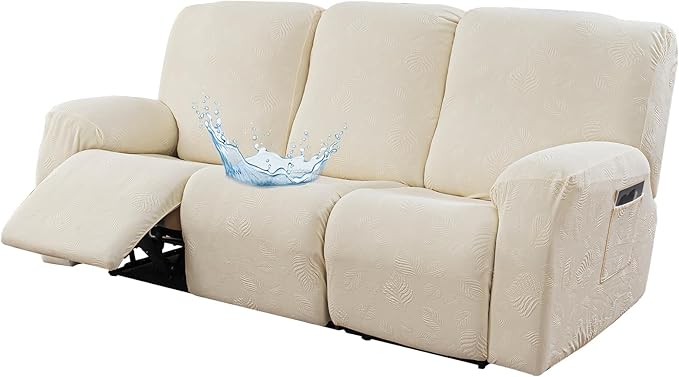 Gennia Recliner Sofa Covers 5 Pieces, Waterproof Sectional Couch Cover Stretch