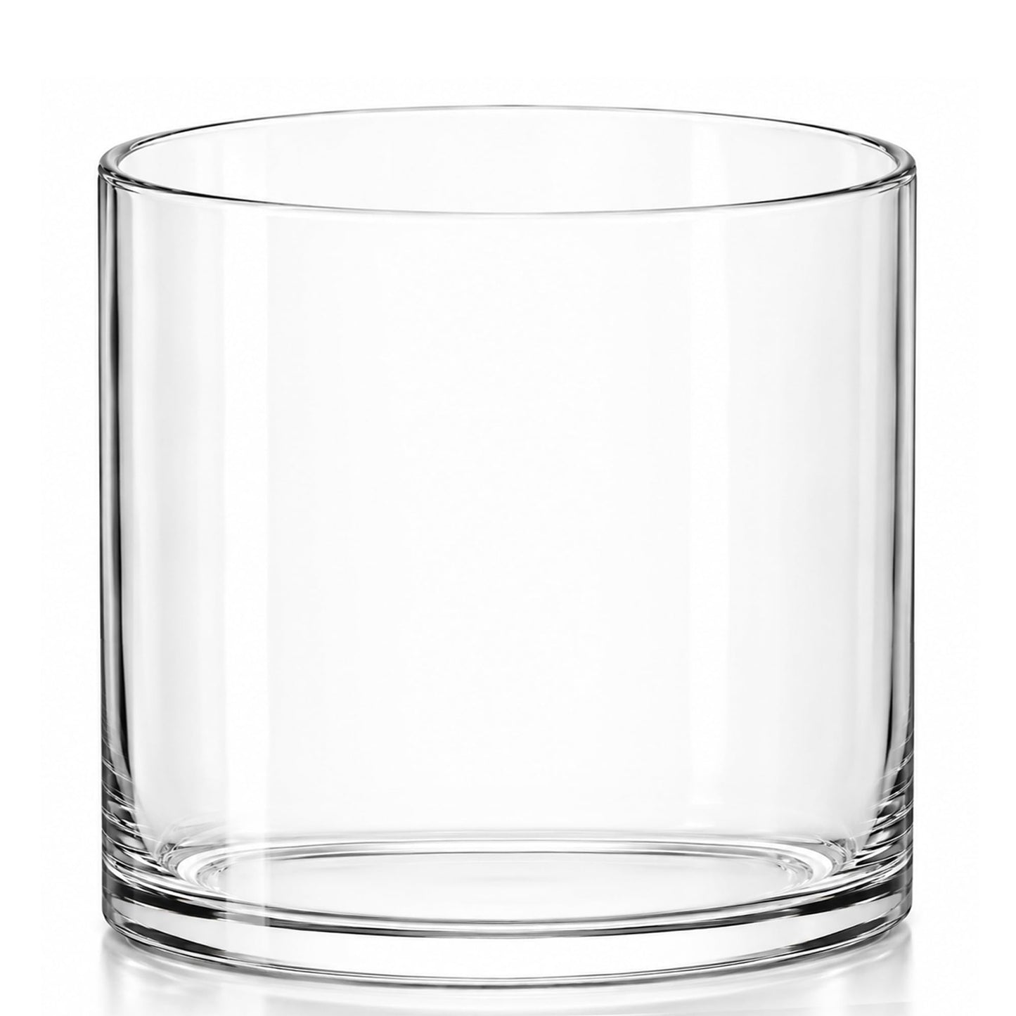 Royal Imports Flower Glass Vase Decorative Centerpiece for Home or Wedding - Cylinder Shape, 5"x5", Clear