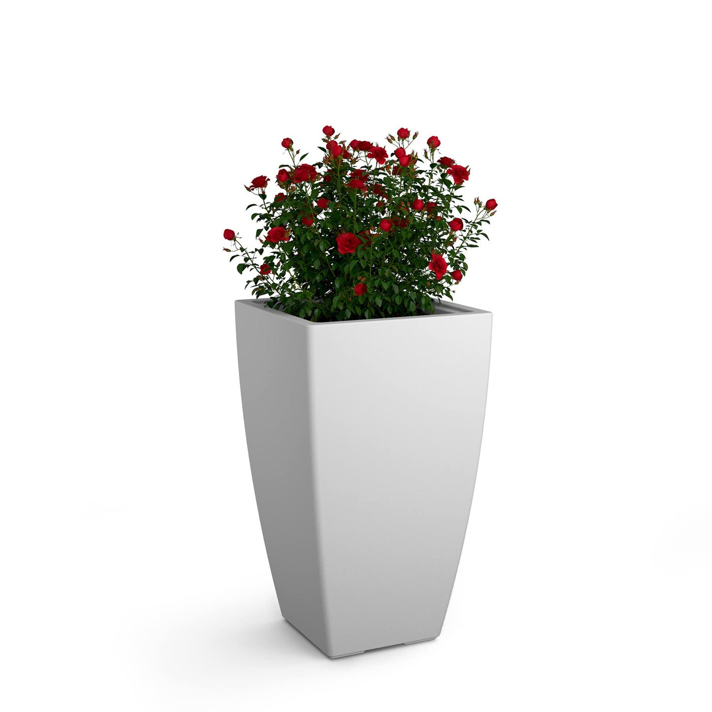Mayne Kobi 26-Inch Tall Planter – Self-Watering, Weather-Resistant Planter for Flowers – Durable Indoor/Outdoor Design for Patio, Porch, or Entryway
