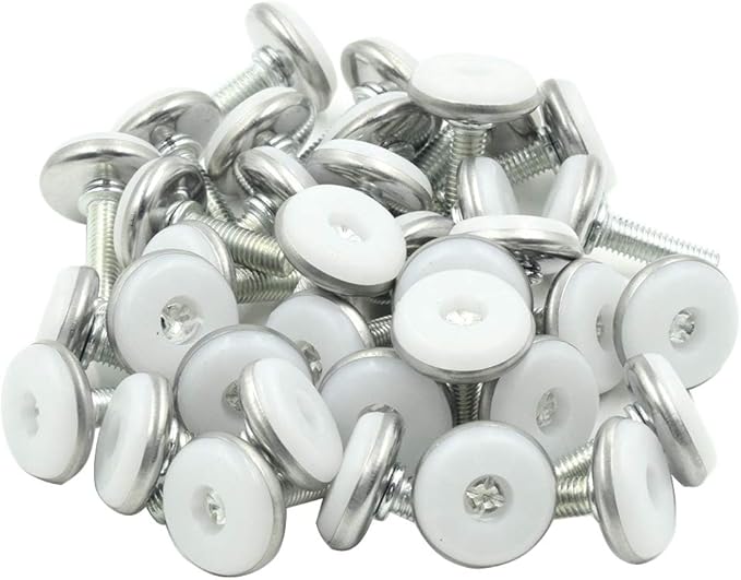 Screw on Furniture Glides Adjustable Furniture Leg Base Leveller M8 x 25mm