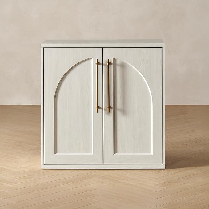mopio Blake Storage Cabinet, Small Modular Accent Display Sideboard Buffet