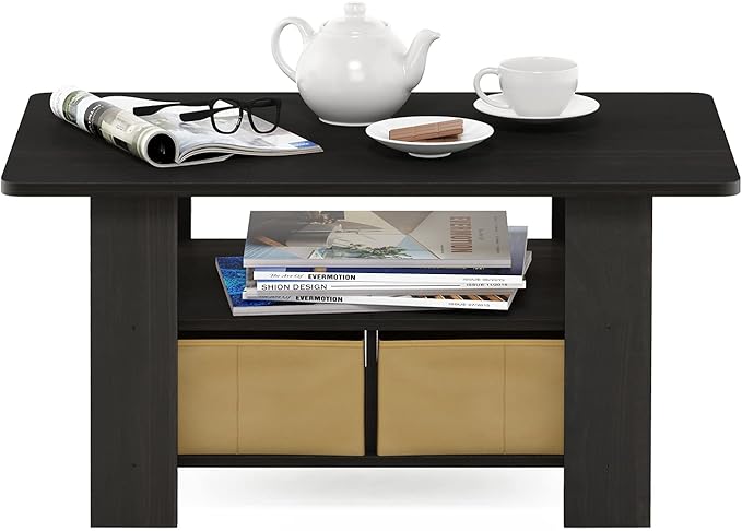 Furinno Andrey Coffee Table, Small Modern Center Table