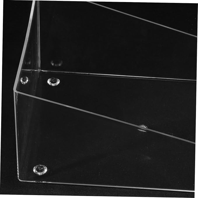 Happyyami Hamster Sand Bathroom Clear Acrylic Sandbox for Small Pets Dust Bath for Chinchilla and Gerbil Transparent Bathing Box for Hamsters and Other Small Animals