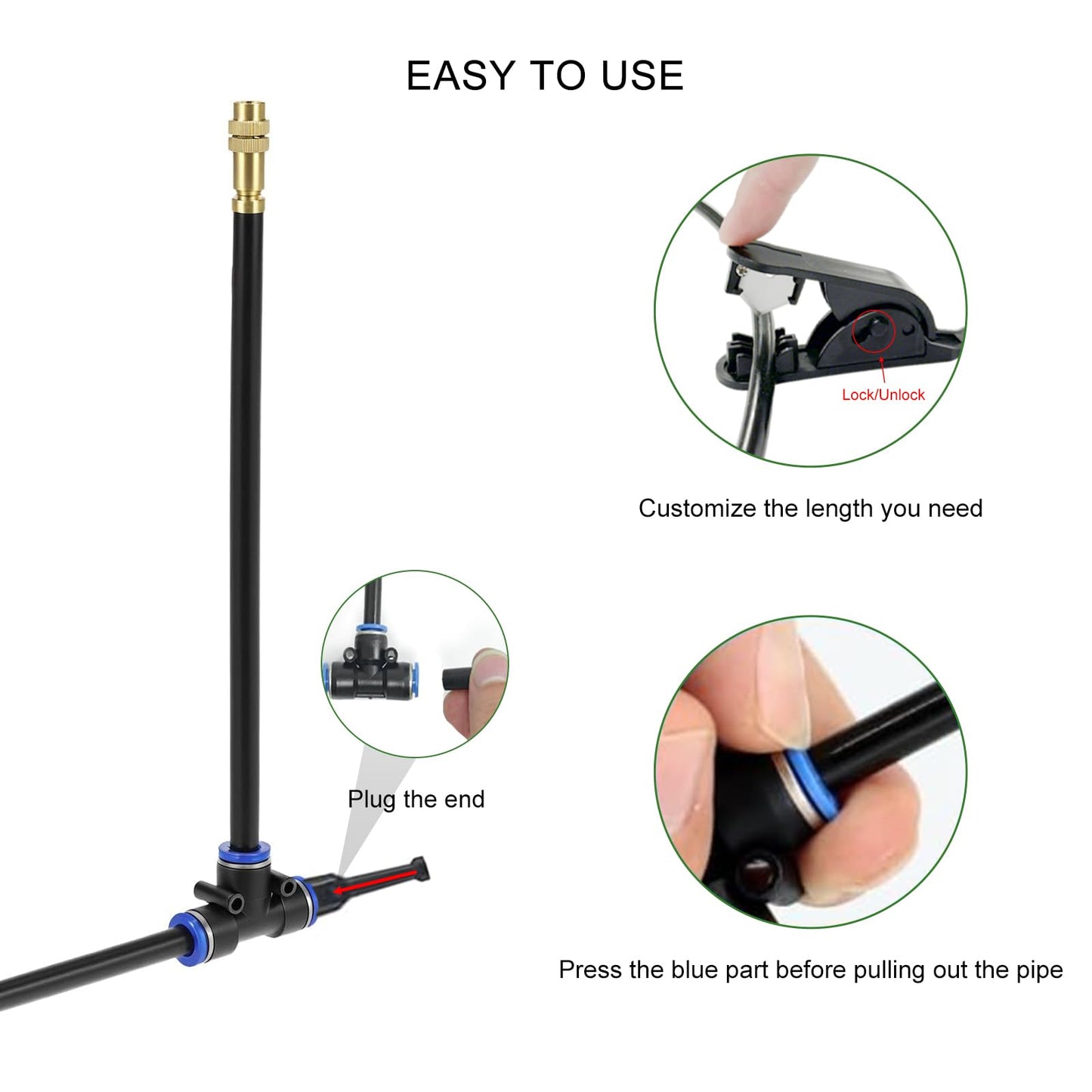 Drip Irrigation System, 40 FT Watering System, Garden Irrigation System for Yard, Lawn, and Plants