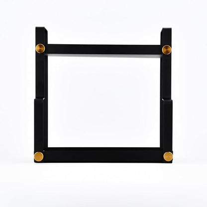 FFK 2 Tier Countertop Organizer, Cosmetic Organizer, Storage Shelf for Cabinet, Countertop, Pantry, Desktop, Ideal for Bathroom, Kitchen, Office (Black)