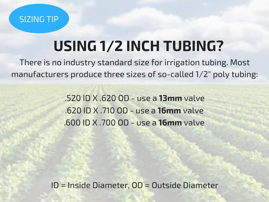 Habitech 2-Pack In-Line Barbed Ball Valve 16mm For 1/2 and 5/8 Inch Tubing (.570 to .620 ID) - Regulate and Shut-Off/On Water Flow