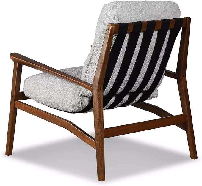 Grain Wood Furniture Solid Wood Mid Century Lounge Chair