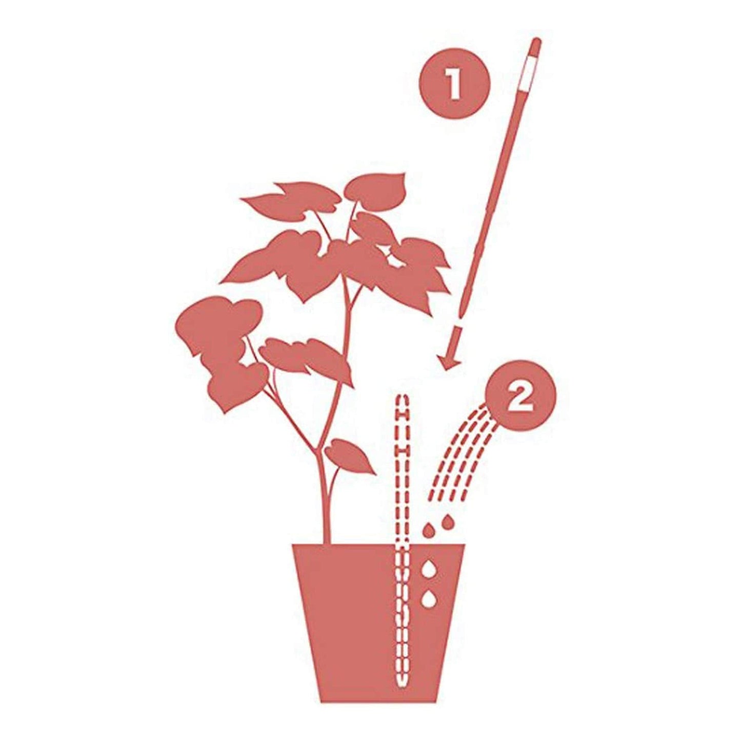 IPPINKA Sustee Aquameter, Bundle of 12, House Plant Soil Moisture Meter, Best for Indoor Potted Plants - Medium White Refillable