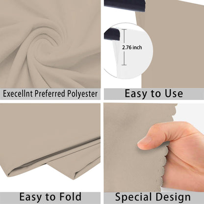 Beige Photo Backdrop for Photoshoot Beige Background for Photography Photo Backdrop Curtain for Party 5 x 7 FT
