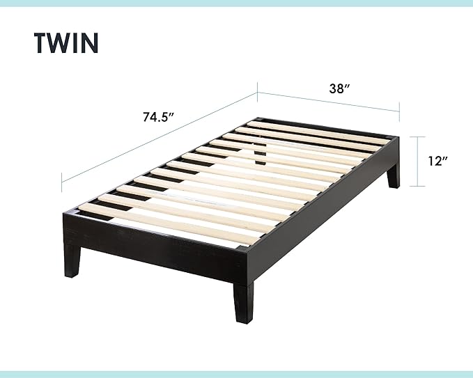 Mellow Naturalista Grand 12 Inch Solid Wood Platform Bed