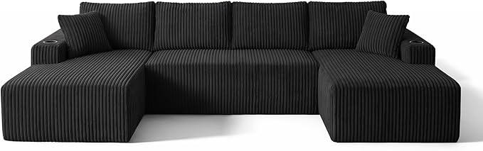 124" Oversized Sectional Couches