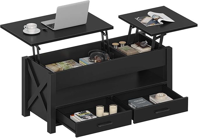 Seventable Coffee Table, 47.2" Lift Top Coffee Table