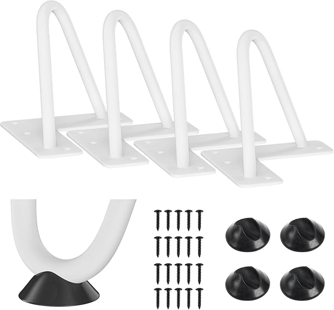 SMARTSTANDARD 4 Inch Heavy Duty Hairpin Furniture Legs, Metal Home DIY Projects