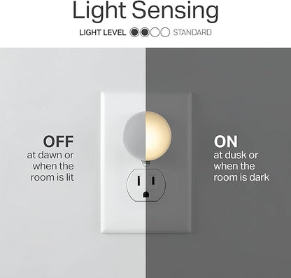 Lights by Night, LED Night Lights Plug Into Wall, 10-Pack, Dusk to Dawn Auto On/Off Sensor, Soft White, Plug In Nightlight Perfect for Adults, Kids, Bedroom, Bathroom, Hallway, Kitchen