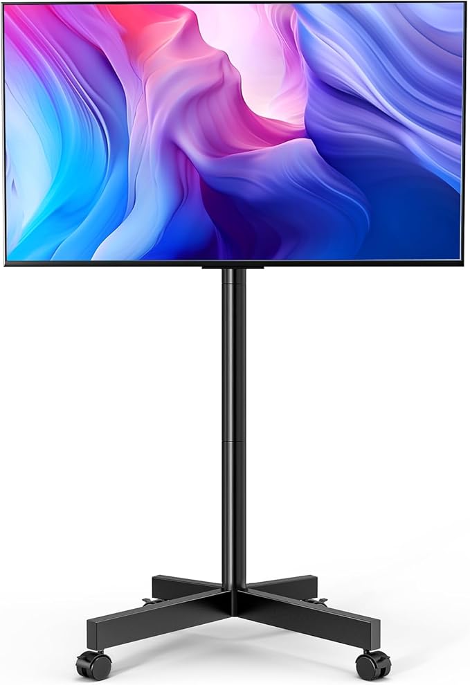 Mobile TV Cart Rolling TV Stand