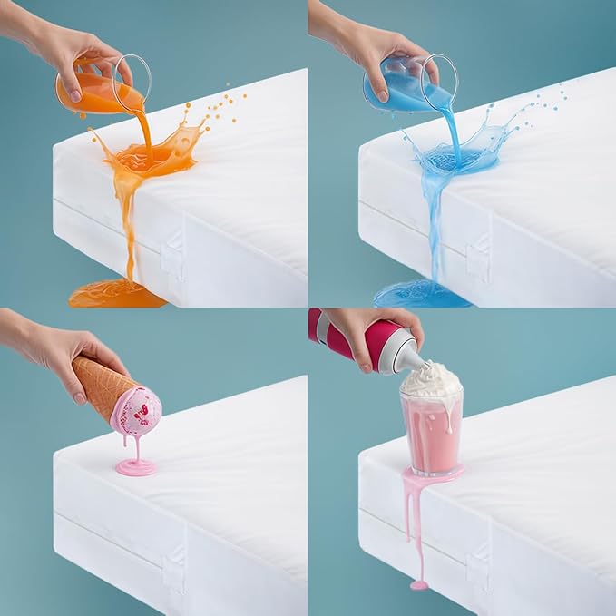 Utopia Bedding Mattress Protector Zippered Twin Size, 100% Waterproof Bed Bug